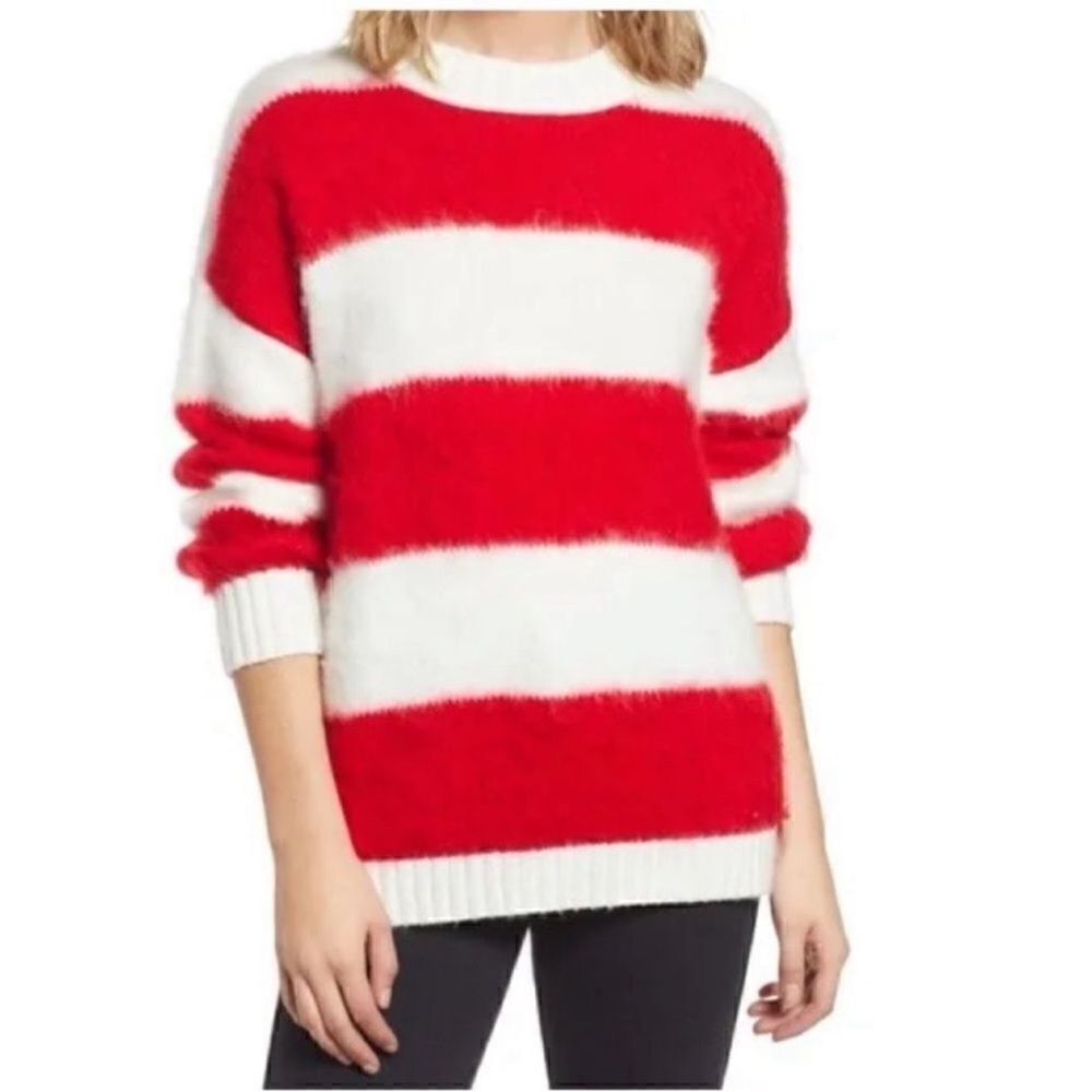 BP Red & White Stripe Oversized
Sweater(Size Medium)